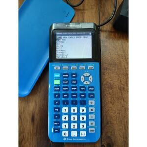 TI-84 Plus CE Graphing Calculator - Blue (Charger Included)